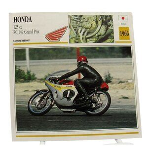 Honda RC 149 125cc Grand Prix Japan 1966 Motorcycle Spec Card Sheet